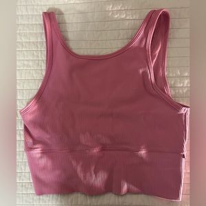 Lululemon Pink blossom power pivot tank